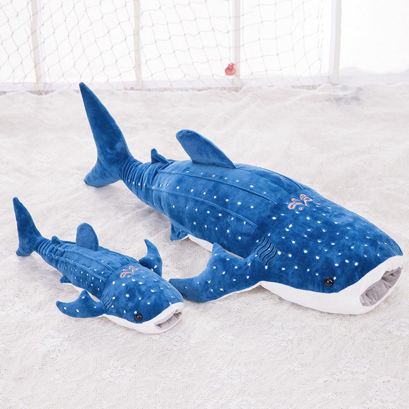 Giant Spotted Blue Whale Shark Soft Stuffed Plush Toy - Plushie Depot