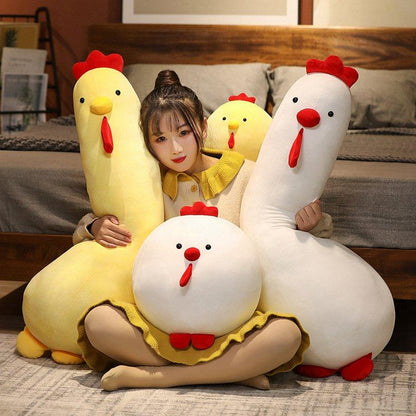 Giant Fluffy Chicken Plush Toys Stuffed Toys Plushie Depot