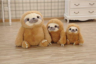 Sloth doll plush toy Brown - Plushie Depot