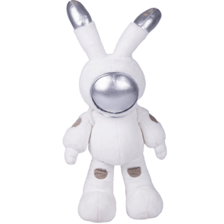 Kawaii Spacesuit Bunny Rabbit Figure 25” Silver Plushie Depot
