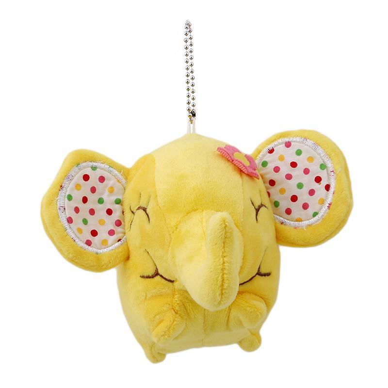 Floral Stuffed Elephant Toy Yellow Plushie Depot