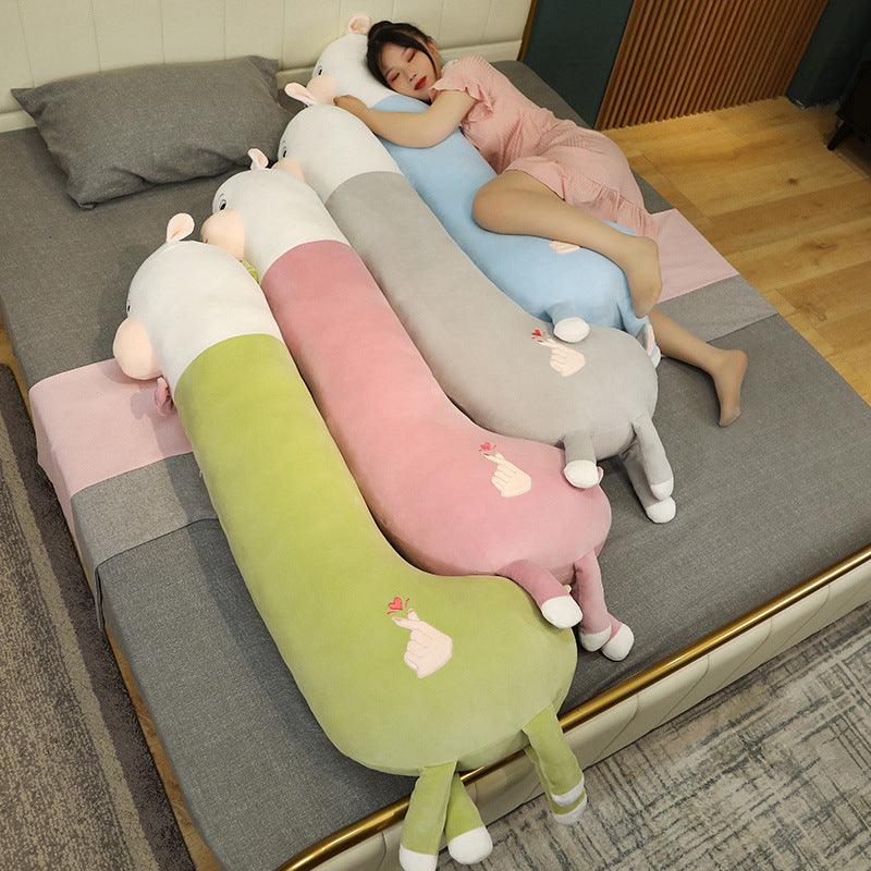 Giant Four Colored Alpaca Plush Pillows Pillows Plushie Depot
