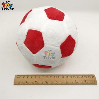 Mini Football Soccer Ball Plush Toys red