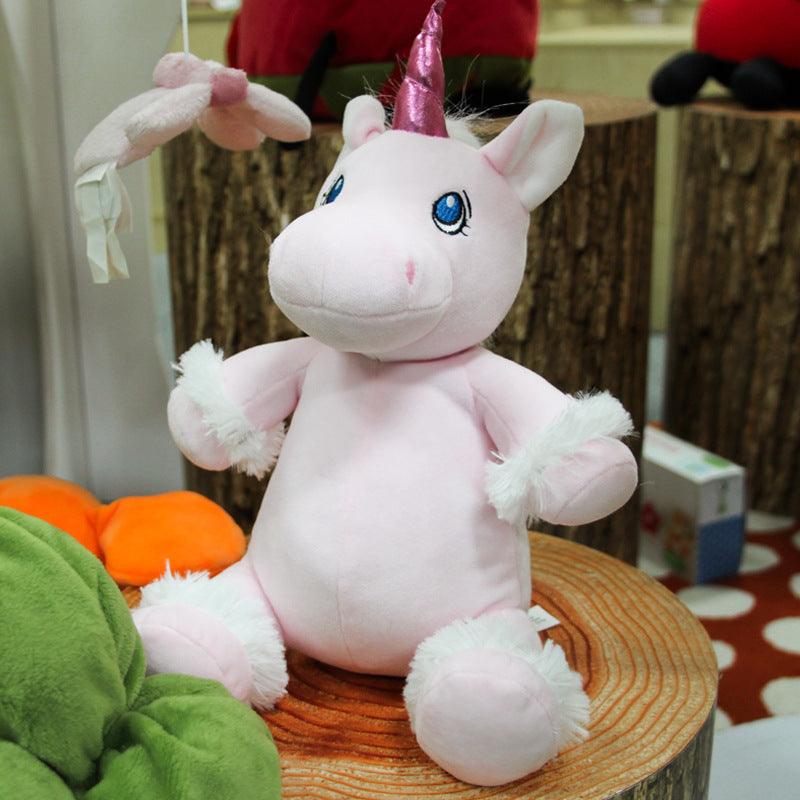 12" Soothing Pink Unicorn Plush Toy Doll Stuffed Animals Plushie Depot