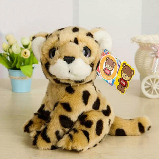 Lifelike Snow Leopard Plush Toy 7" Leopard Plushie Depot