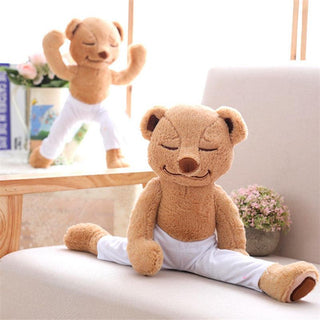 Meditating Yoga Bear Plush Toy Stuffed Animal Yoga bear 40 cm Plushie Depot