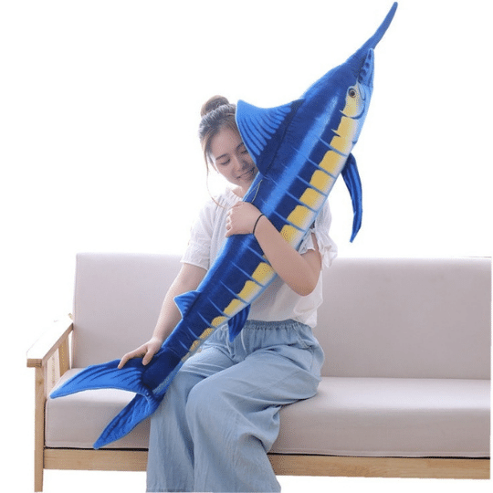 Giant Blue Marlin Plush Toy Stuffed Animals Plushie Depot