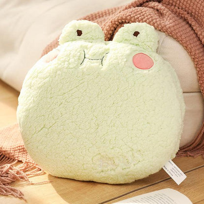 Kawaii Round Cartoon Animal Pillow Plushies 15" Frog Stuffed Animals Plushie Depot