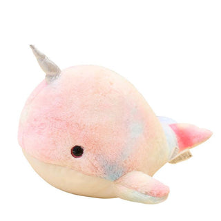 Cute Colorful Whale Unicorn Plush Pillow Plushie Depot