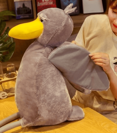 Grey Stork Bird Soft Stuffed Plush Toy Plushie Depot