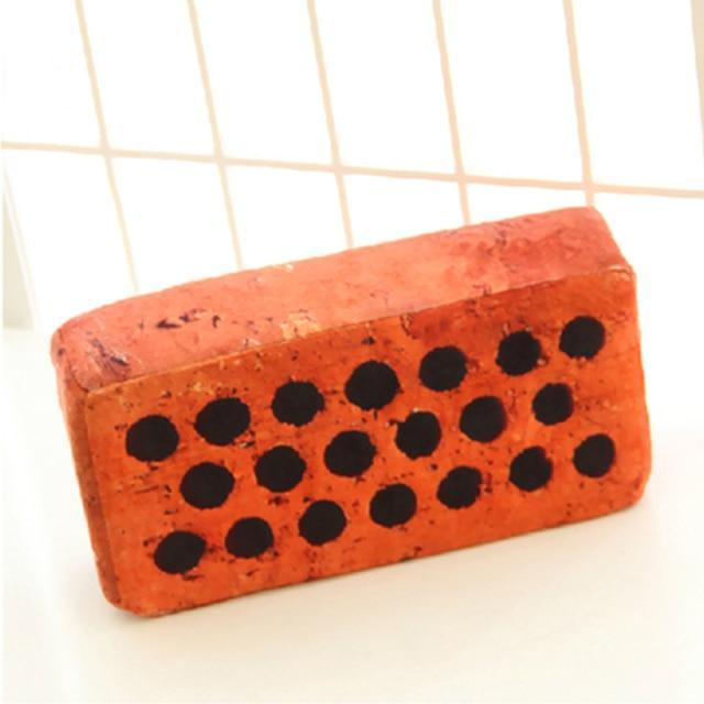 Realistic Brick Plush Hollowbrick Stress Toys Plushie Depot