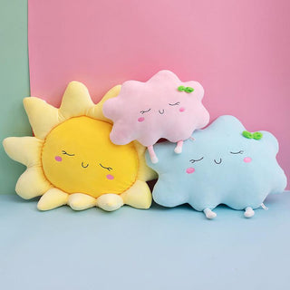 Cute Cartoon Sun and Clouds Plush Toys Plushie Depot