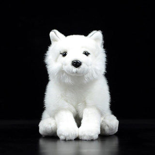 Arctic fox plush doll White Plushie Depot