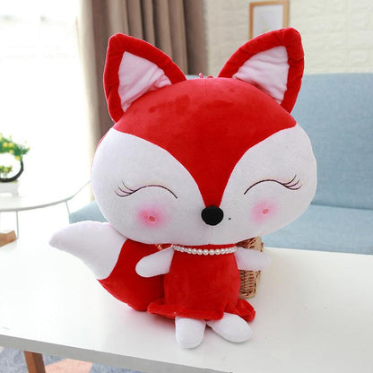 Cute Cartoon Fox plush doll Red Stuffed Animals Plushie Depot