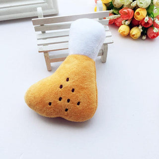 Super Cute and Funny Pet Plush Toy Meat and Bones Chicken Plushie Depot