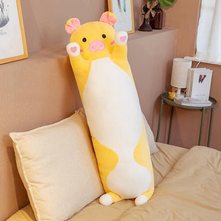 Cute Cartoon Long Pillow Plushies (24 Types) Pig Stuffed Animals - Plushie Depot