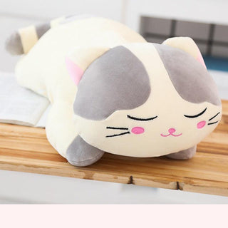 Cartoon down cotton snooze cat plush toy pillow Stuffed Animals - Plushie Depot