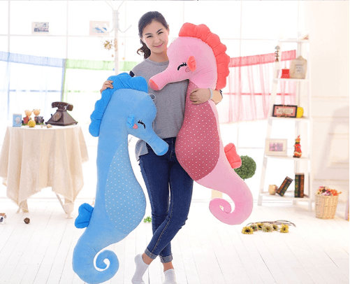 Giant Seahorse Plush Stuffed Animal Plushie Depot
