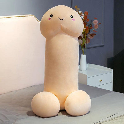 Happy Big Dick / Penis Plush toy pillow Beige 35" Plushie Depot