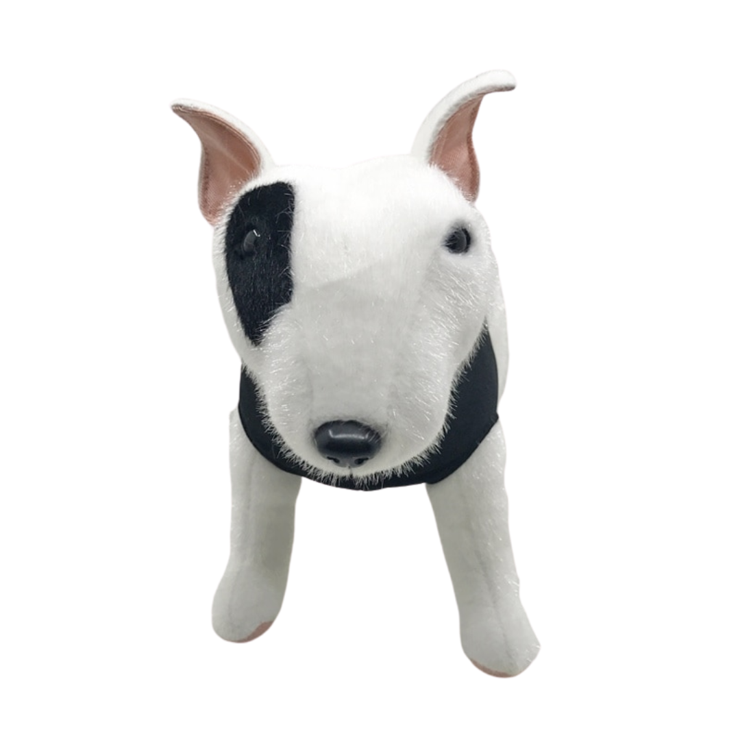 Realistic Bull Terrier Plushie Stuffed Animals Plushie Depot