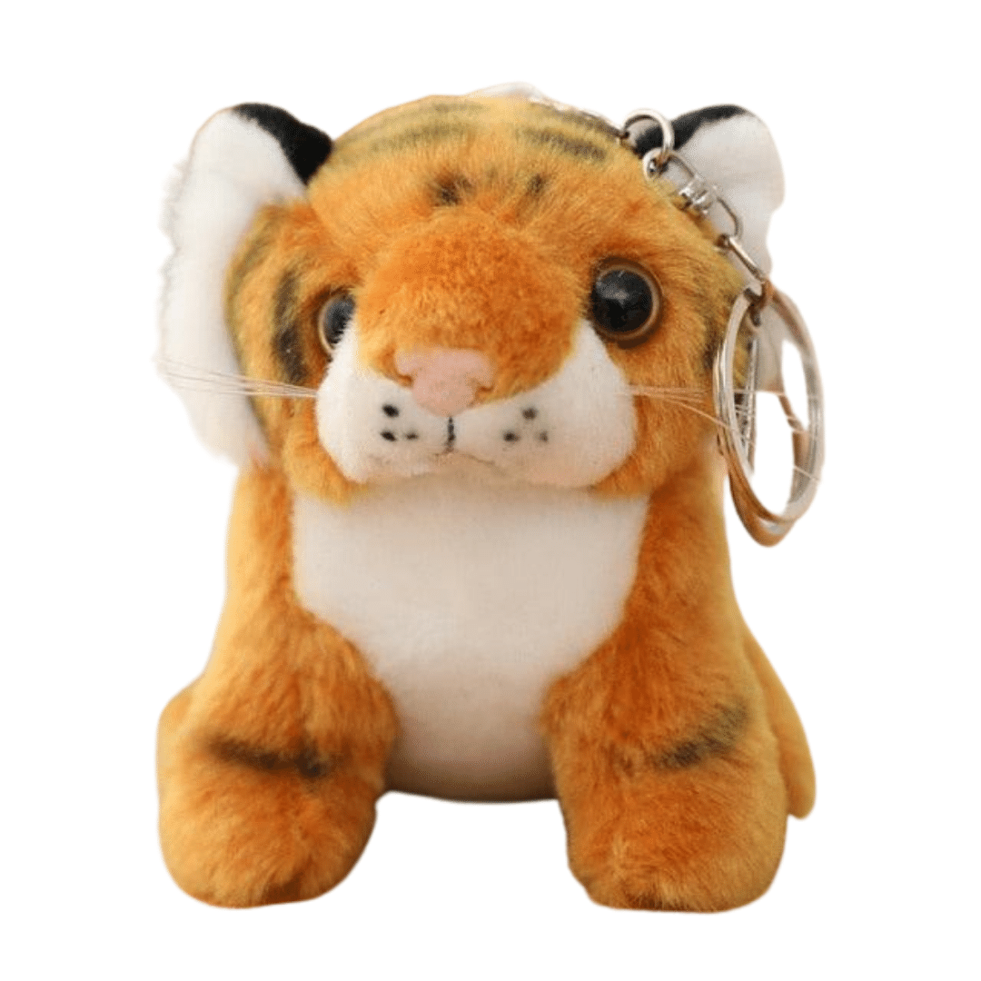 Cute Plush Tiger Keychains Plushie Depot