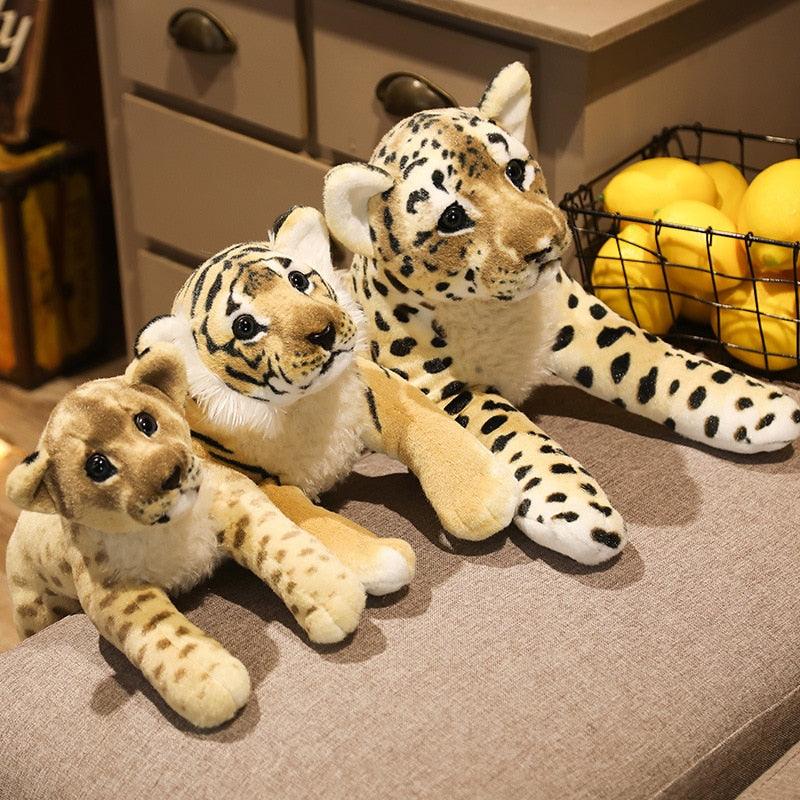 Adorable Lion, Leopard and Tiger plush toys Stuffed Animals Plushie Depot