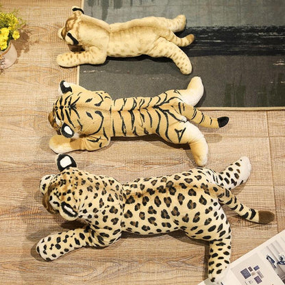Adorable Lion, Leopard and Tiger plush toys Stuffed Animals Plushie Depot