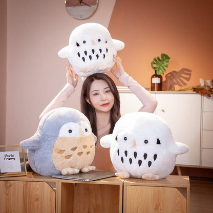 Soft Cuddly Snowy Owl Plush Toys Stuffed Animals Plushie Depot
