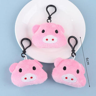 Plush Stuffed Mini Piggy Keychain Keychains - Plushie Depot