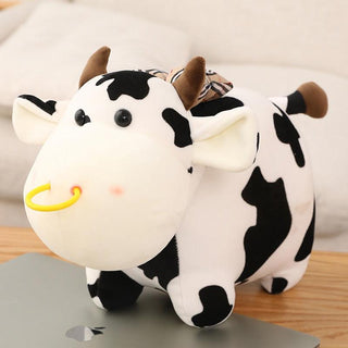 Cute Cow Plush Toy with a Nose Ring Plushie Depot