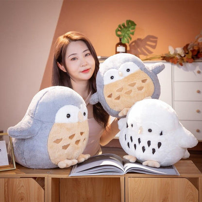 Soft Cuddly Snowy Owl Plush Toys Stuffed Animals Plushie Depot