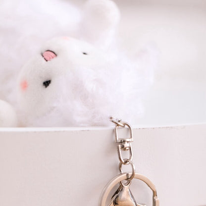 Fuzzy Lamb Keychain Plushie Stuffed Animals Plushie Depot