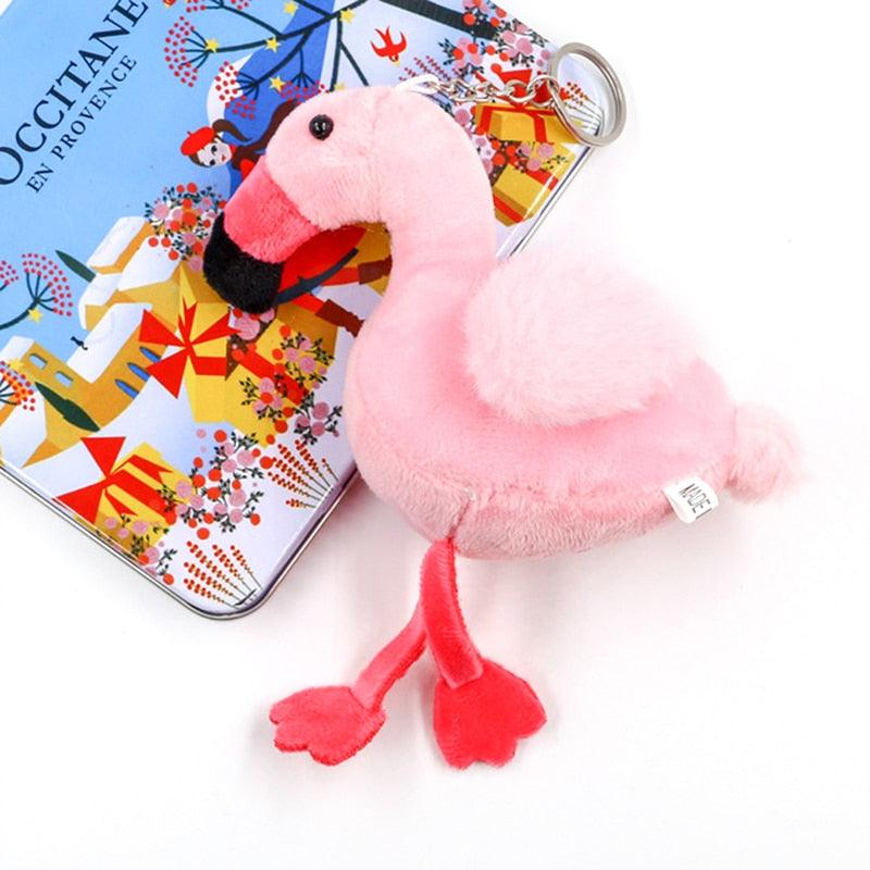 Cute Flamingo Plush Toy Keychain Keychains Plushie Depot