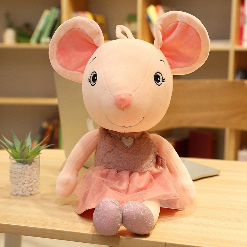Cute Ballerina Mouse Plushies Pink Stuffed Animals Plushie Depot