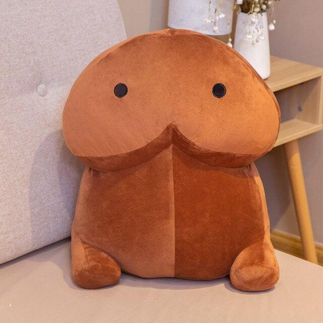 Funny and Adorable Penis Plush Toys, Great for Gag Gifts brown Stuffed Toys Plushie Depot