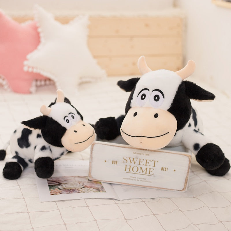Fuzzy Ploppy Cow Plushie Stuffed Animals Plushie Depot