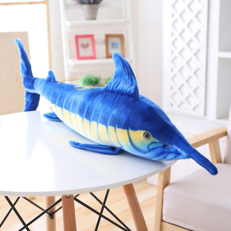 Giant Blue Marlin Plush Toy Stuffed Animals Plushie Depot