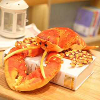 Realistic Pinchy the Lobster Plush Toy Orange Plushie Depot