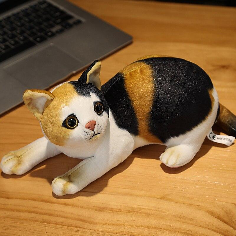 Kawaii Realistic Kitty Cat Plushies Colorful Stuffed Animals Plushie Depot