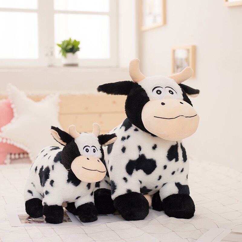 Happy Go Lucky Dairy Cow Plushie Stuffed Animals Plushie Depot