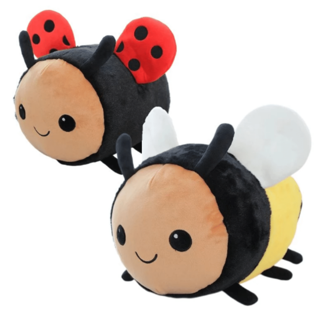 Super Cute Giant Bee and Lady Bug Plushies - Plushie Depot
