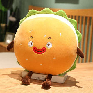 Super Funny Hamburger Plushies funny hamburger Stuffed Toys - Plushie Depot