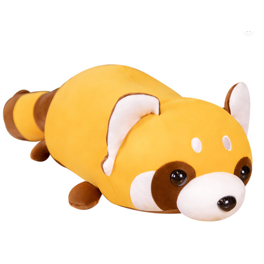 Kawaii Lying Raccoon Plush Pillow - Plushie Depot