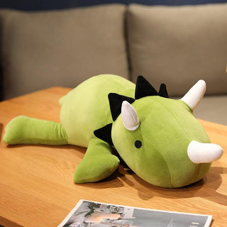 Kawaii Super Light Dinosaur Plushies Green Stuffed Animals - Plushie Depot