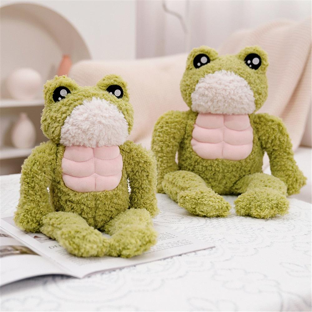 Funny Muscle Frog Plush Toy – Plushie Depot