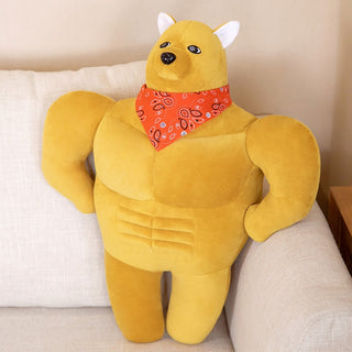 Funny Muscle Kangaroo Plushie Stuffed Animals - Plushie Depot