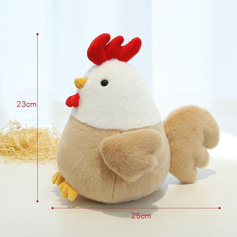 Super Cute and Soft Rooster Chicken Plush Toy Stuffed Animals Plushie Depot