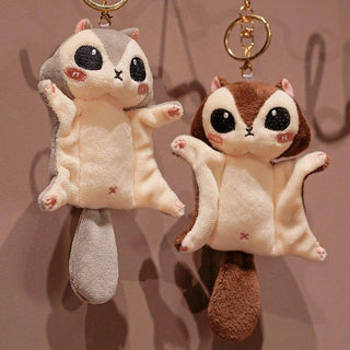 Super Cute Flying Squirrel Plush Keychains Plushie Depot