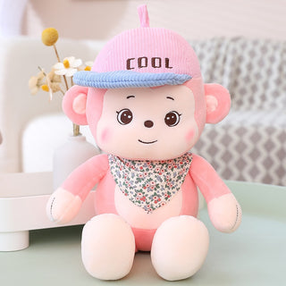 Cool Monkey Plushies Pink Stuffed Animals - Plushie Depot