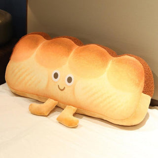 Kawaii Emotional Bread and Toast Plush Pillows 6 Stuffed Toys - Plushie Depot